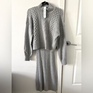 Olive & Oak 2 piece sweater dress size large